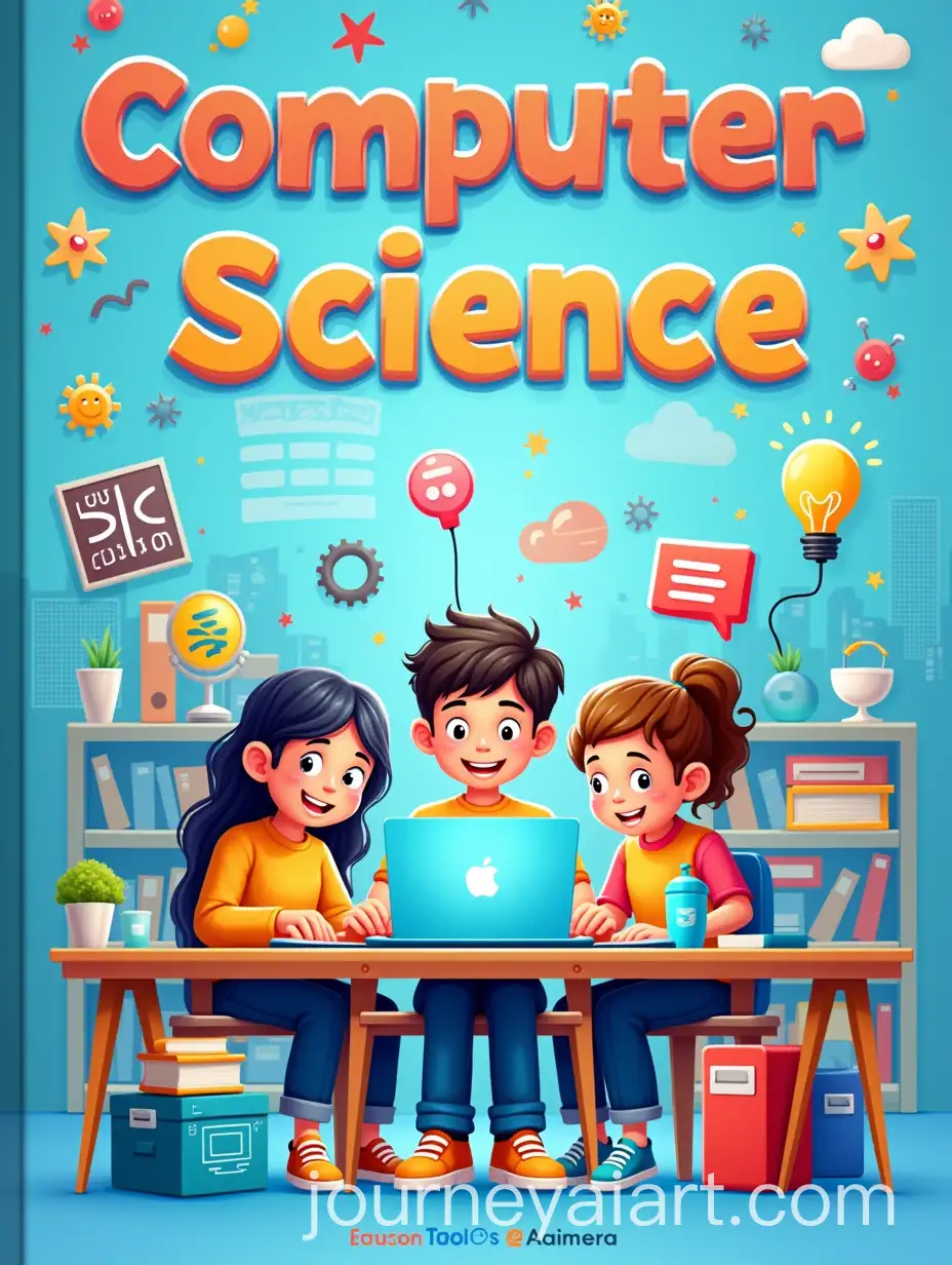 Children-Learning-Computer-Science-with-Fun-Technology-and-Coding-Elements