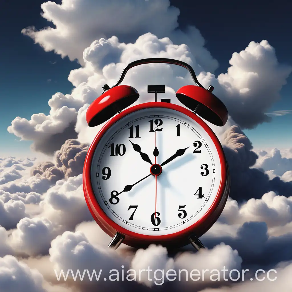 Giant-Alarm-Clock-Floating-in-the-Clouds