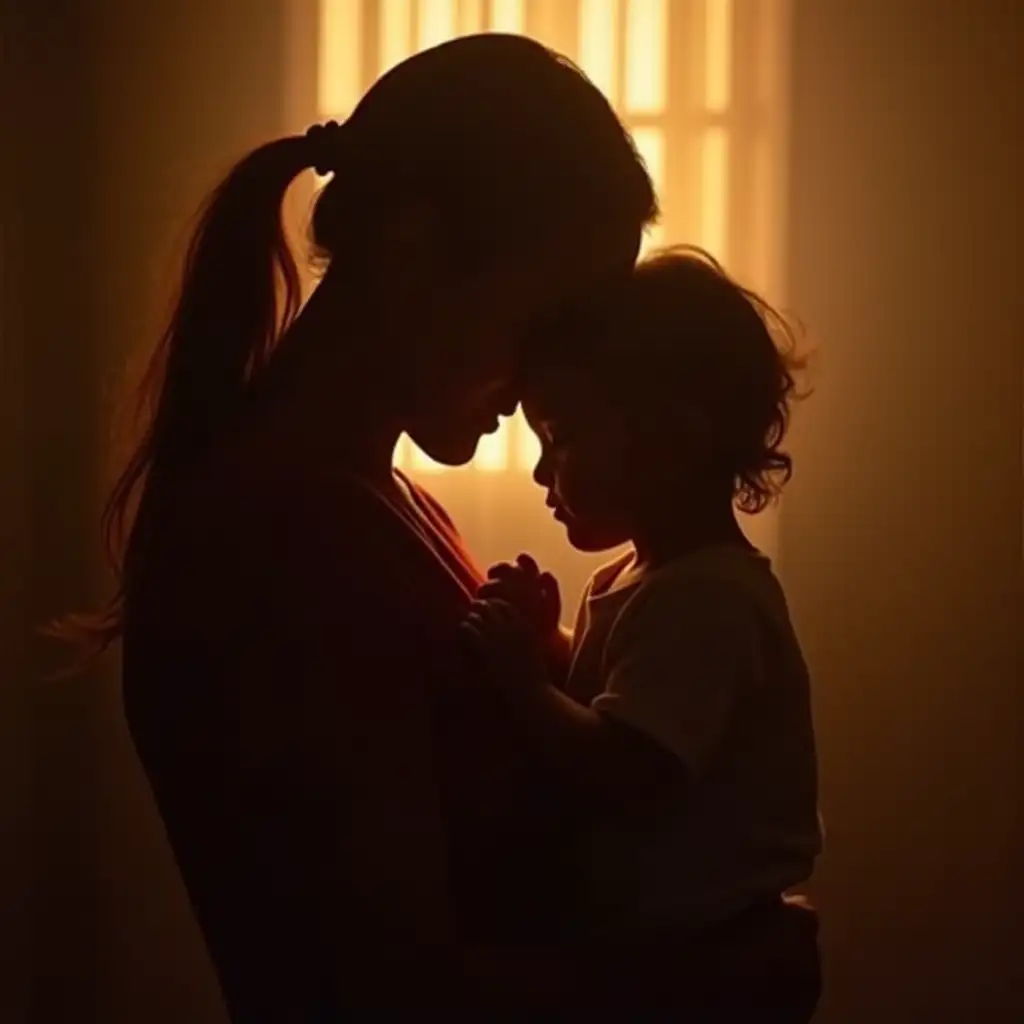 Parent-Holding-Child-in-Tender-Embrace-with-Heart-Symbol