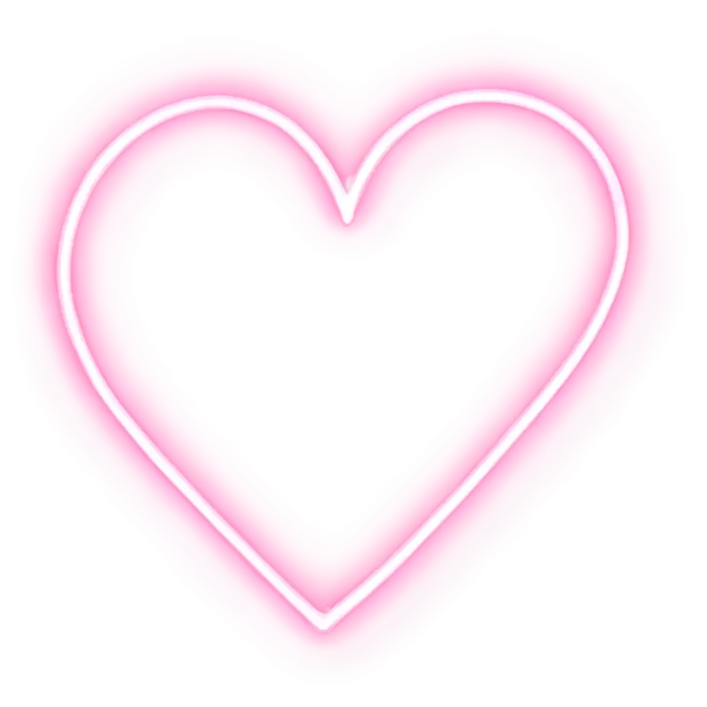 3D-Neon-Heart-Sign-PNG-with-Soft-Pink-Glow-Realistic-Glass-Tube-Design-on-Transparent-Background