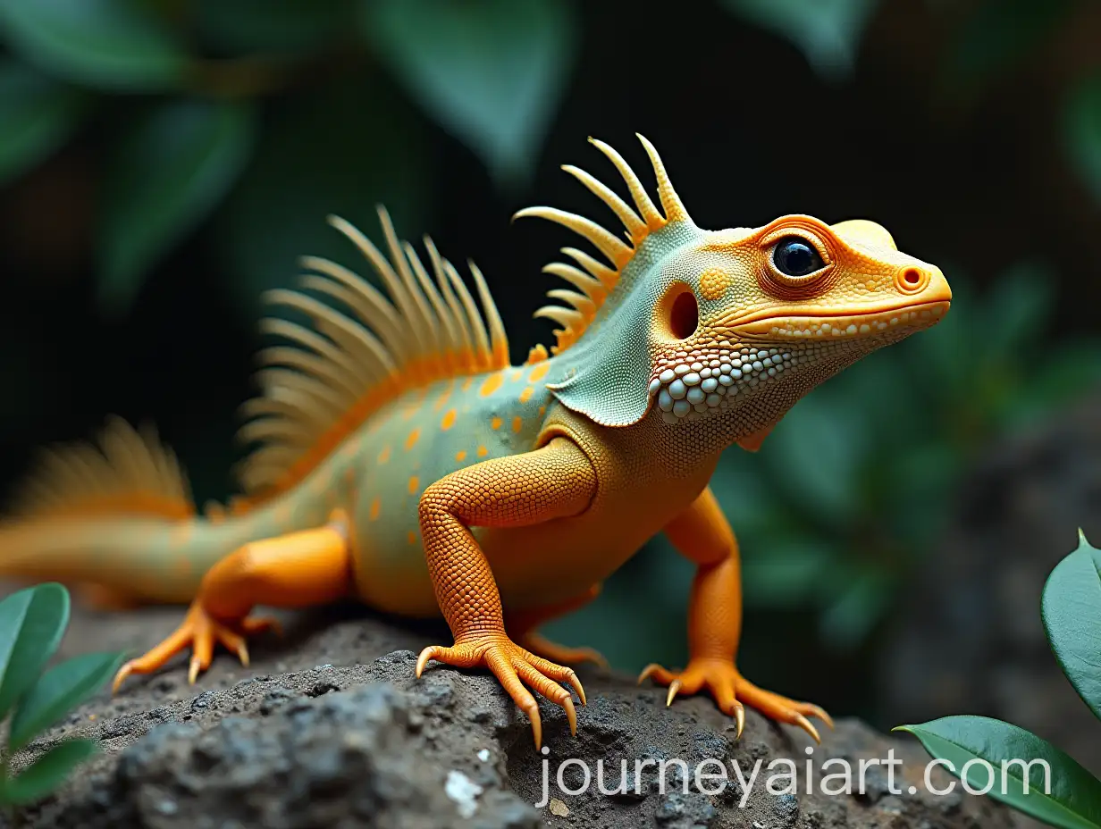 Philippine-Sailfin-Lizard-in-Natural-Habitat