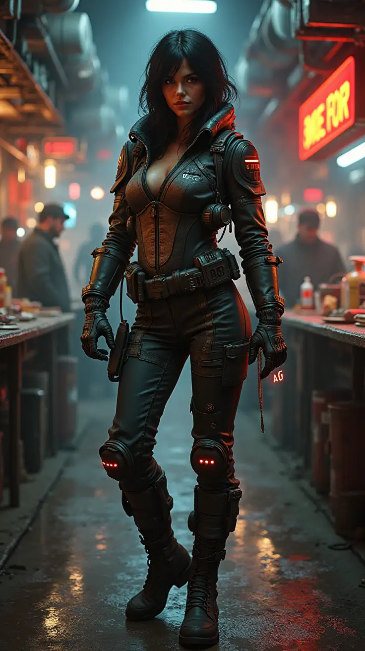 Confident-Female-Black-Market-Dealer-in-Grungy-Cyberpunk-Space-Station