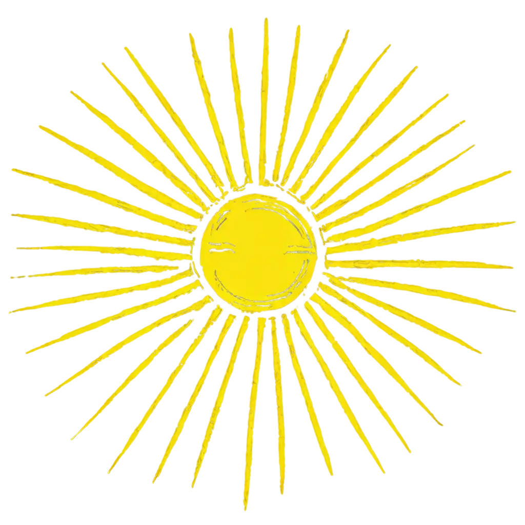 Ancient-Sun-Logo-in-Yellow-Dramatic-Color-PNG-A-Symbol-of-Timeless-Power-and-Energy