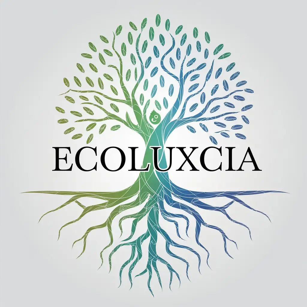 LOGO Design for EcoLuxcia Vector Logo with Sustainability Theme for Crowdfunding Platform