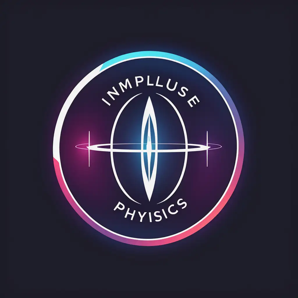 Circular Logo Design of Impulse in Physics