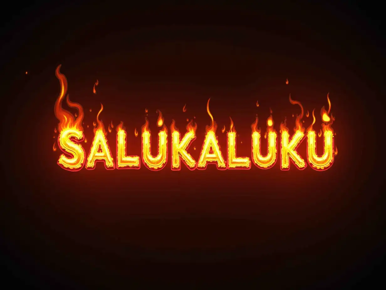 (SALUKALUKU) text fire effect