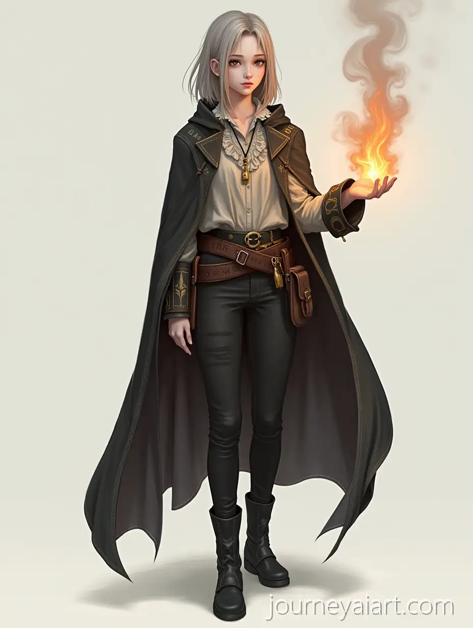 Fantasy-Girl-Casting-Fire-Magic-in-Detailed-Digital-Painting