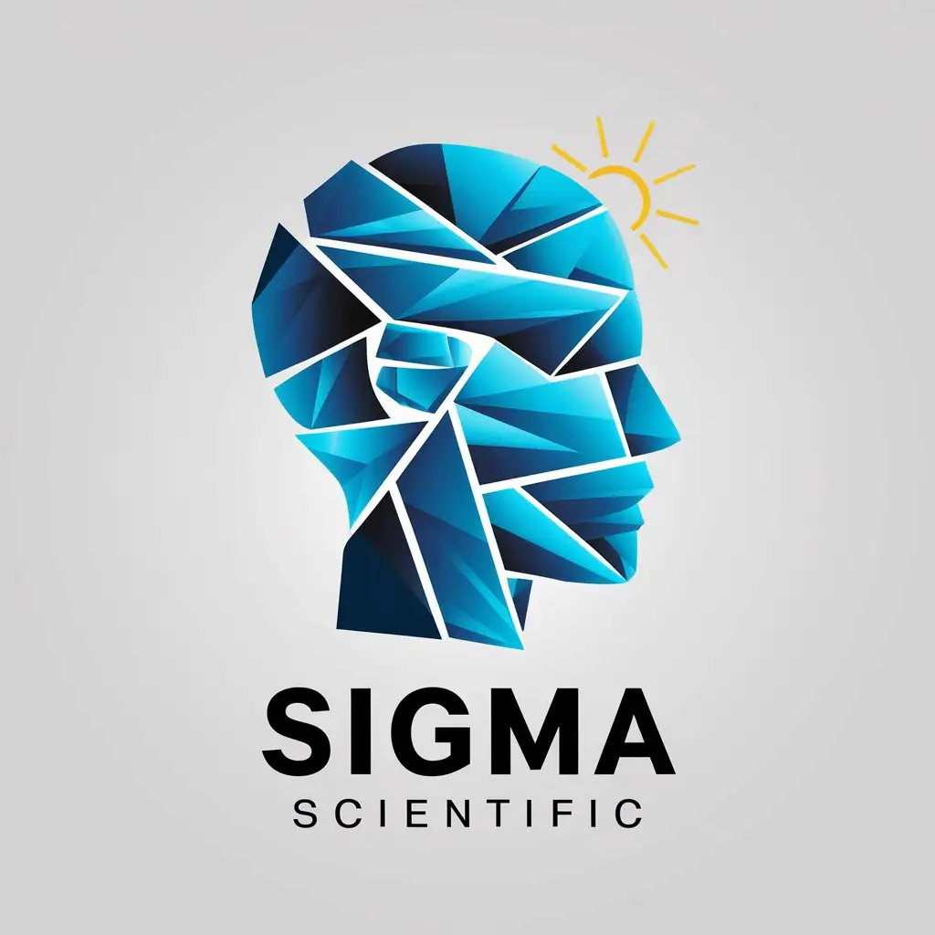 LOGO-Design-For-Sigma-Scientific-Abstract-Blue-Geometric-Head-with-Brain-Electronics-and-Atom-Symbols