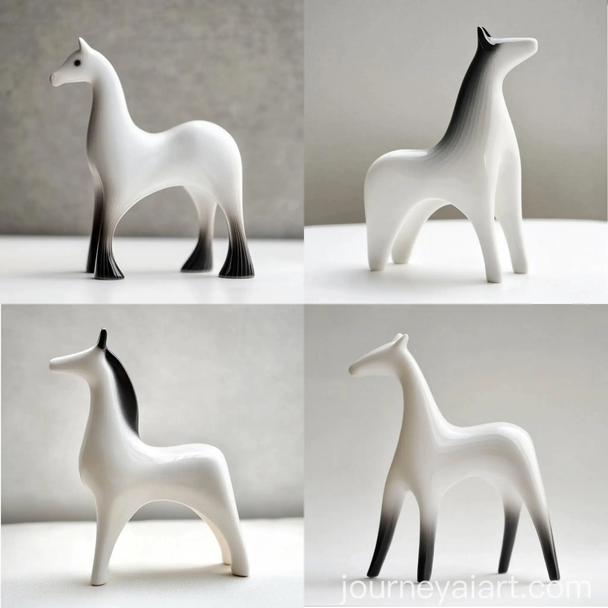 Minimalist-Porcelain-Horse-Figurine-in-Modern-Abstract-Style