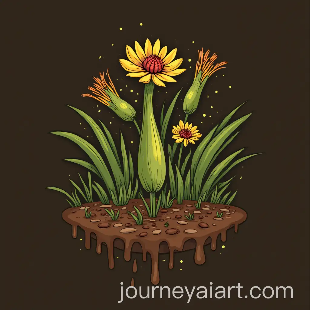 Modern-Carnivorous-Plants-Logo-on-Brown-Peat-Background