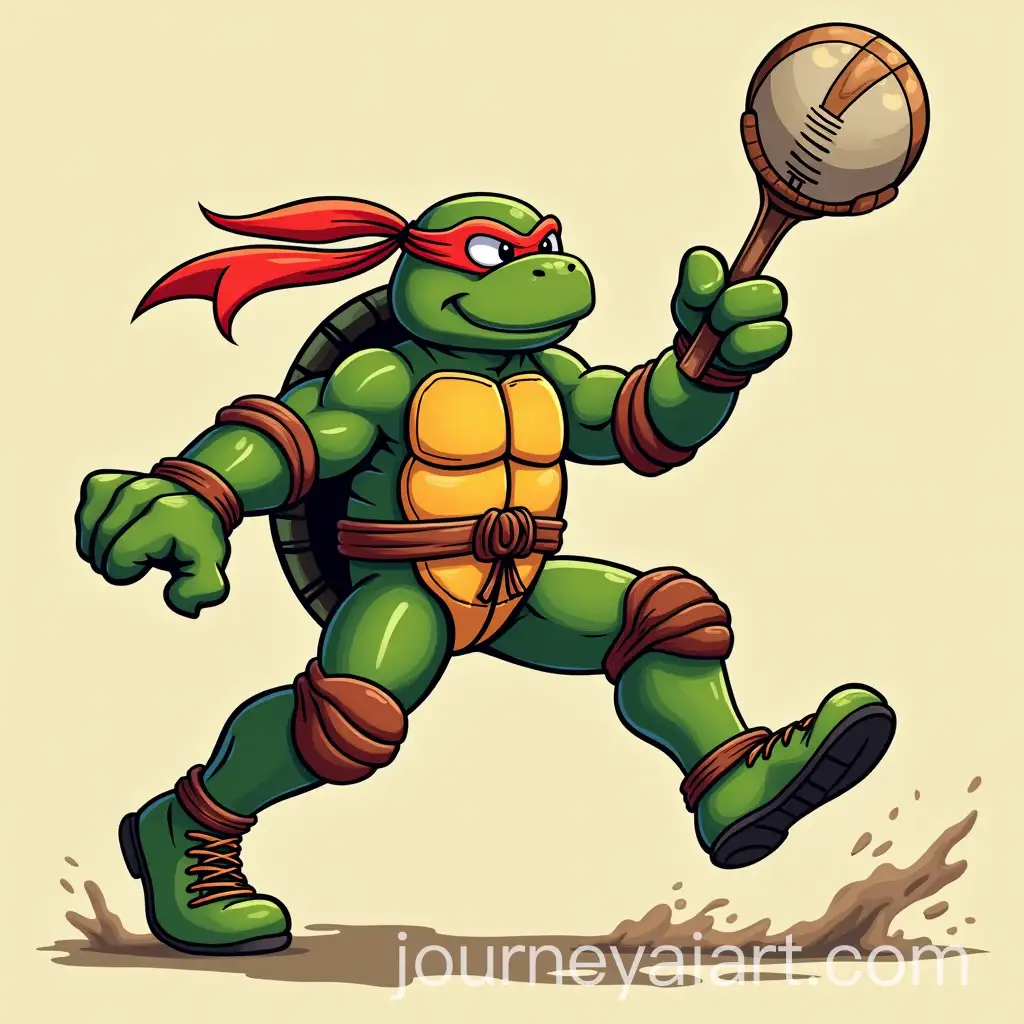 Cartoon-Ninja-Turtles-Playing-Sports