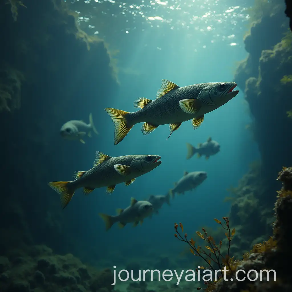 Wolf-Fishes-in-Natural-Habitat