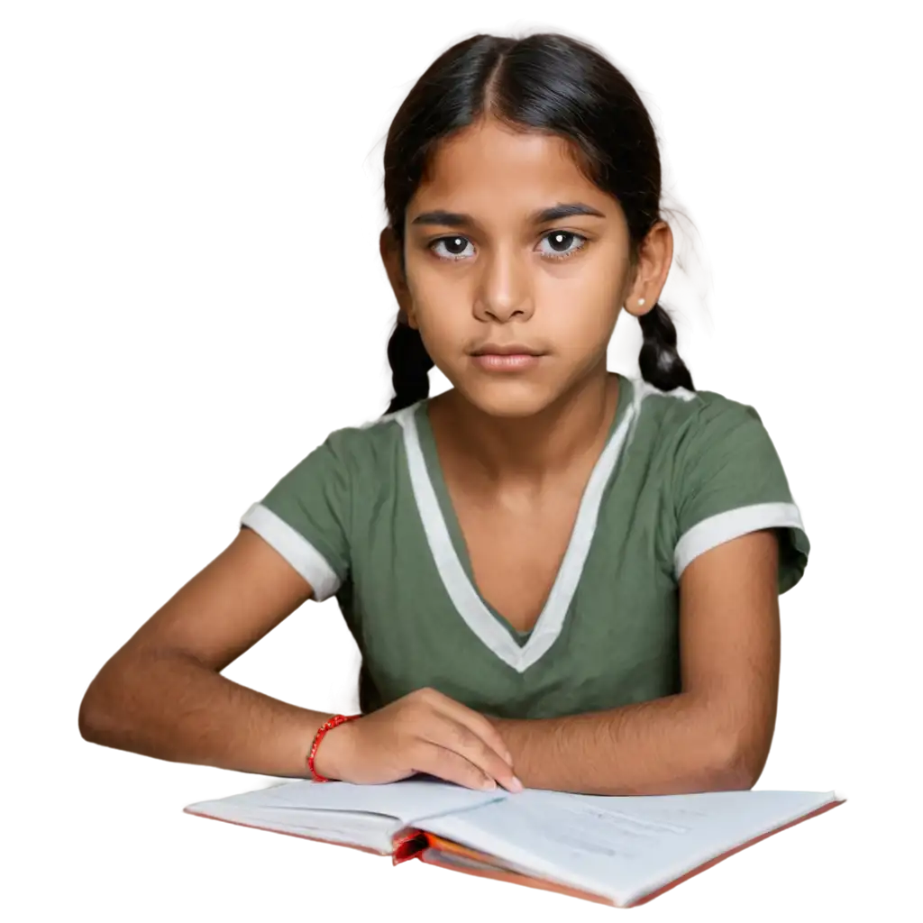 Empowering-Visuals-A-PNG-Image-of-a-Poor-Indian-Girl-Student