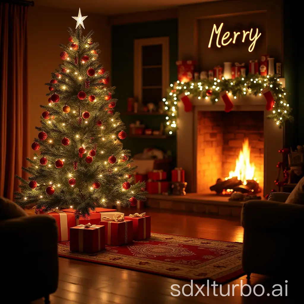 Cozy-Christmas-Tree-with-Fireplace-and-Merry-Navidad-Message