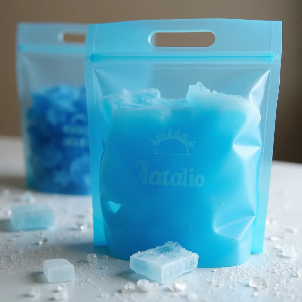 Blue-Ice-Bag-from-Papato-Brand-on-Table-with-Another-Ice-Bag-in-the-Background