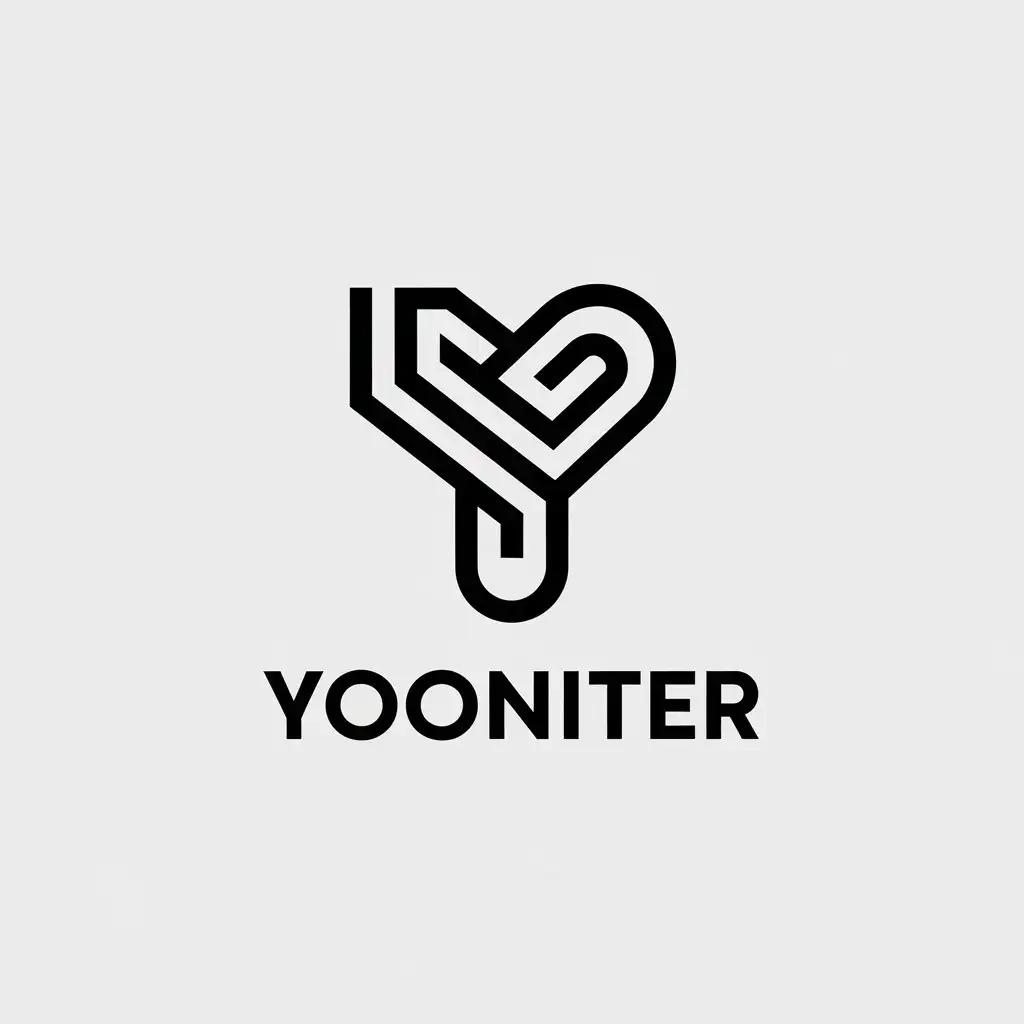 a vector logo design,with the text "Yooniter", main symbol:Y,complex,be used in Retail industry,clear background