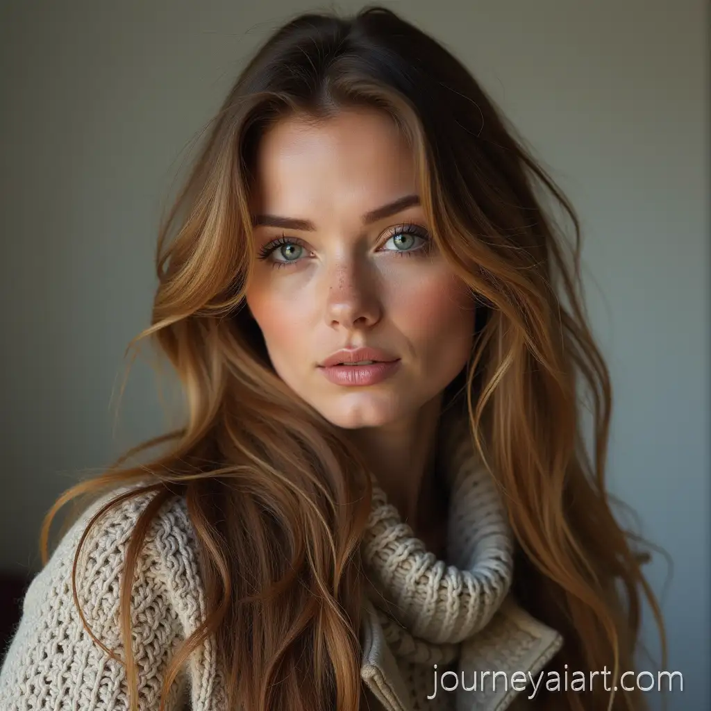 Portrait-of-a-Mature-Russian-Woman-in-Traditional-Attire