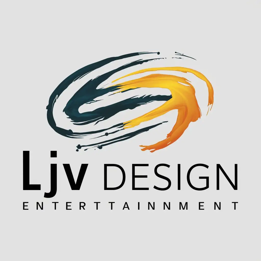 LOGO Design for LJV DESIGN Complex Tempera Symbol for Entertainment Industry