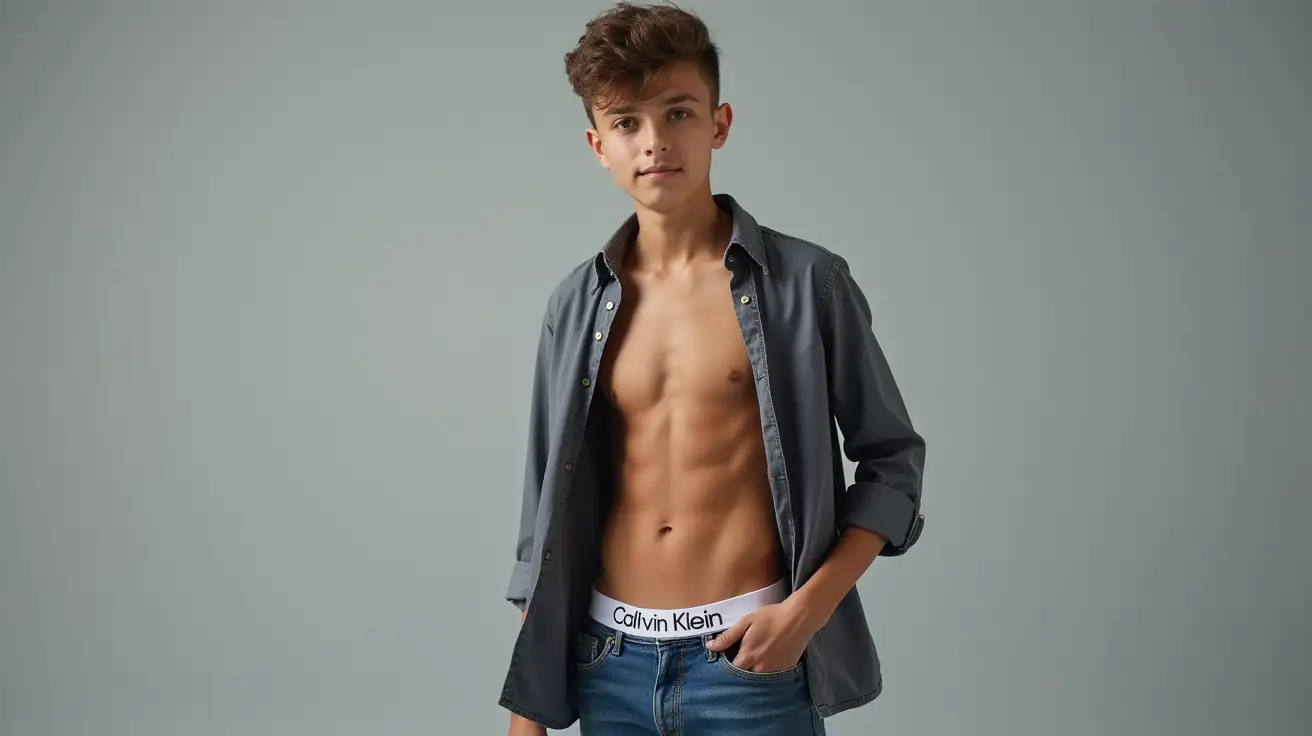 Athletic-Male-Teenager-in-Casual-Clothing-and-Calvin-Klein-Underwear