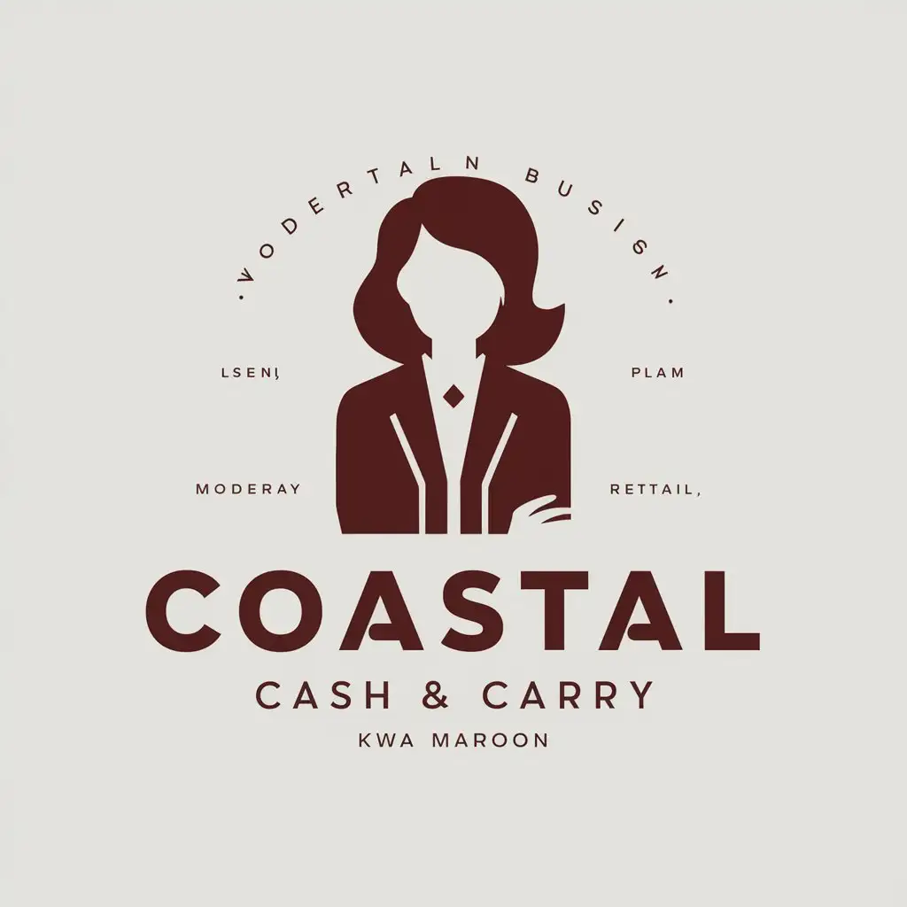 LOGO Design For Coastal Cash Carry Kwa Maroon Women In Business Theme