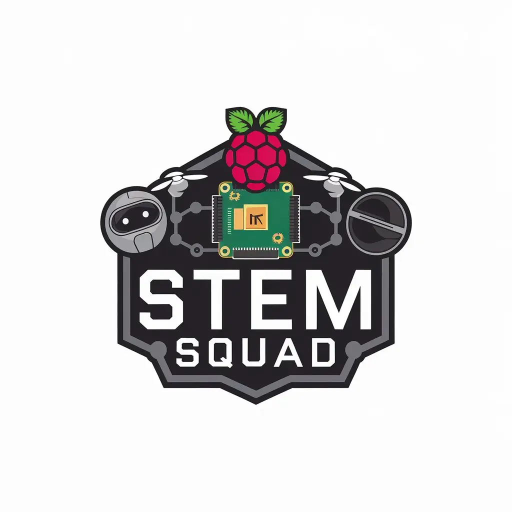 LOGO Design for STEM SQUAD Raspberry Pi CoDrone Sphero BOLT in Education Industry