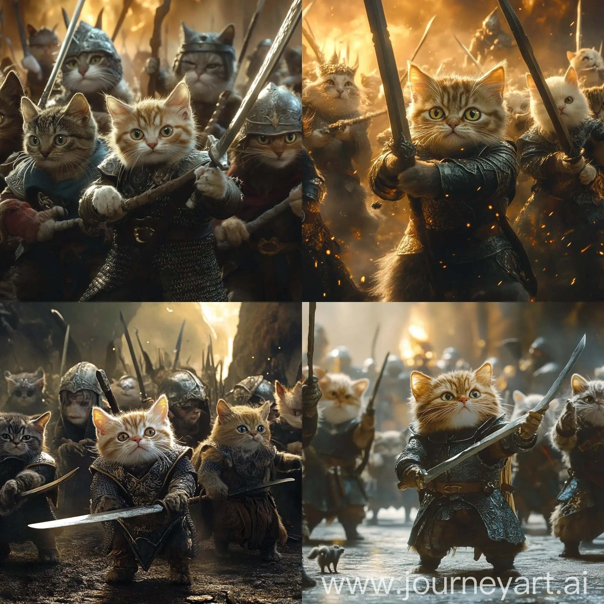 Feline-Battle-of-the-Five-Armies-Hobbit-Cats-vs-Elf-Cats-vs-Orc-Cats