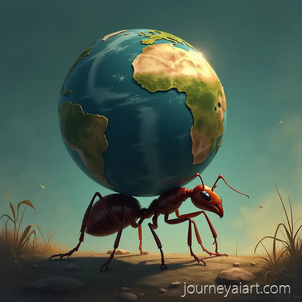 Surreal-Digital-Painting-of-an-Ant-Carrying-the-Earth-as-a-Silent-Guardian