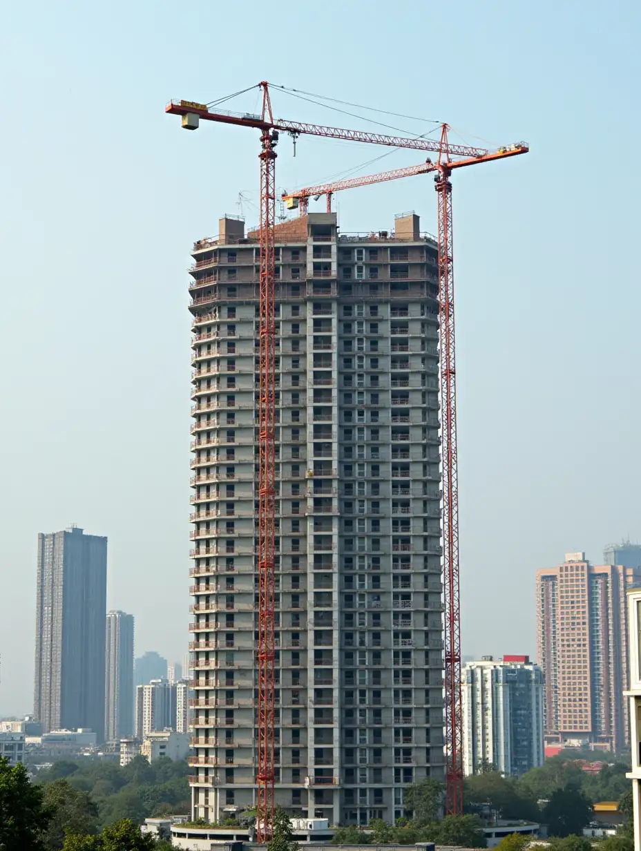 Construction-Workers-Building-a-Highrise-Building