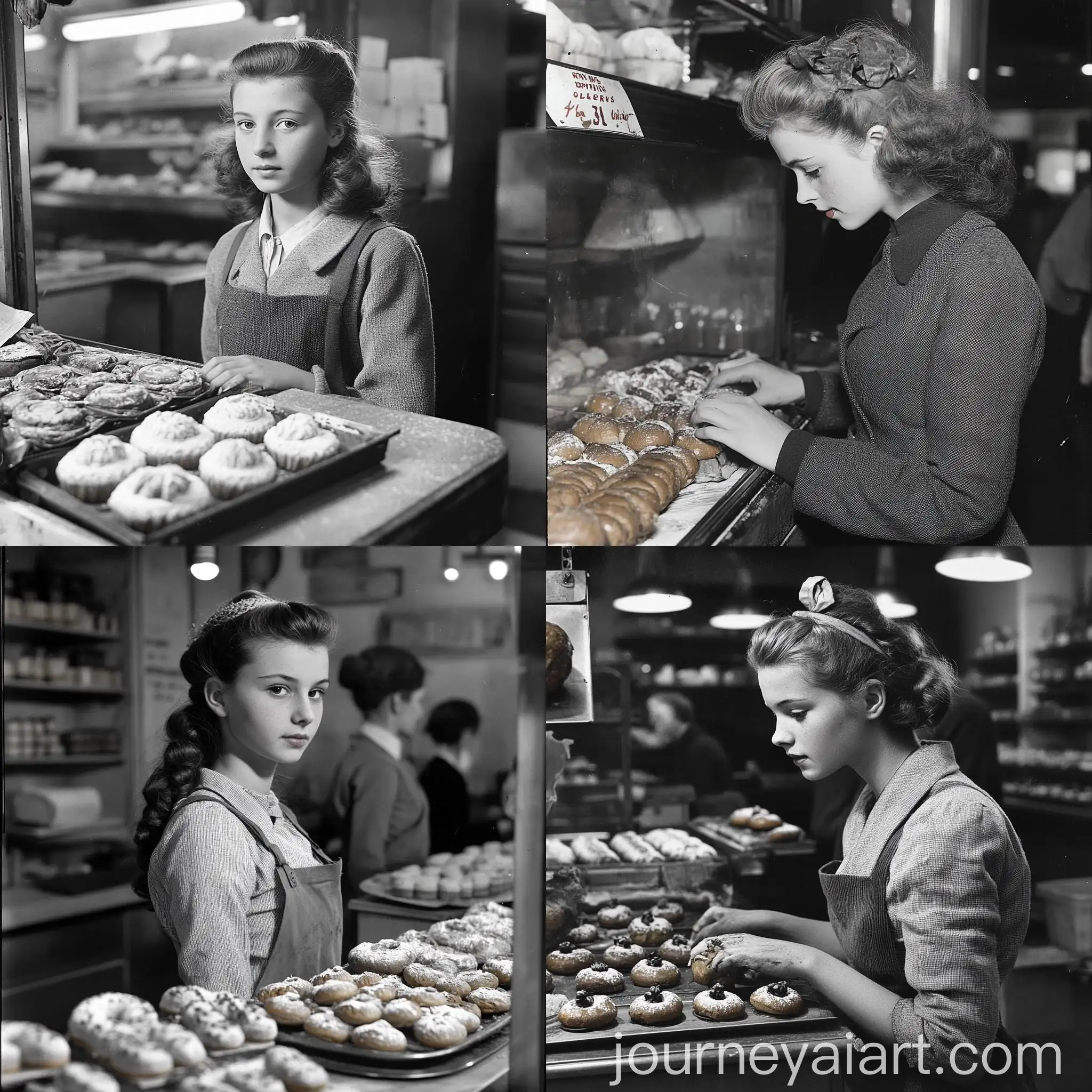 German-Teenage-Girl-at-Bakery-1944-Style