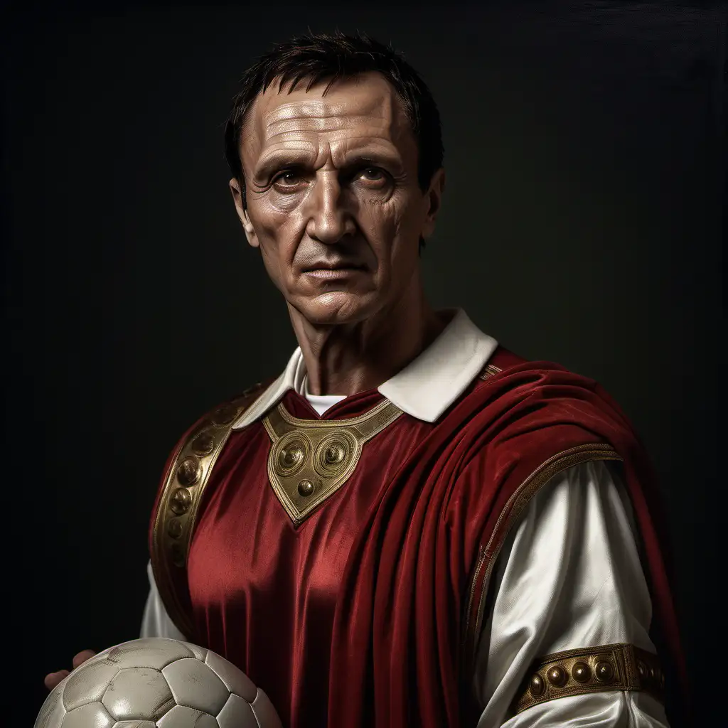 Julius Caesar Portrait as a Soccer Player