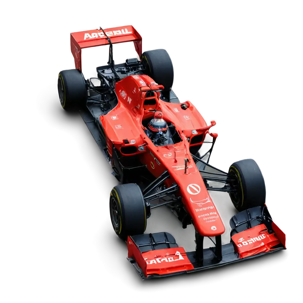 Red-F1-Car-Ariel-View-PNG-Image-for-HighQuality-Visuals-and-Design