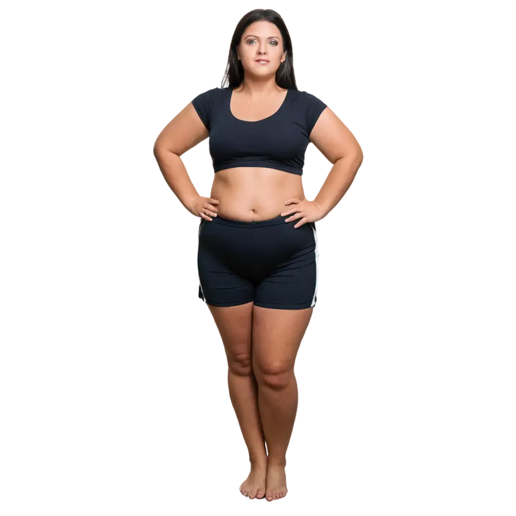 HighQuality-PNG-Image-of-Overweight-Adult-Woman-Authentic-Representation