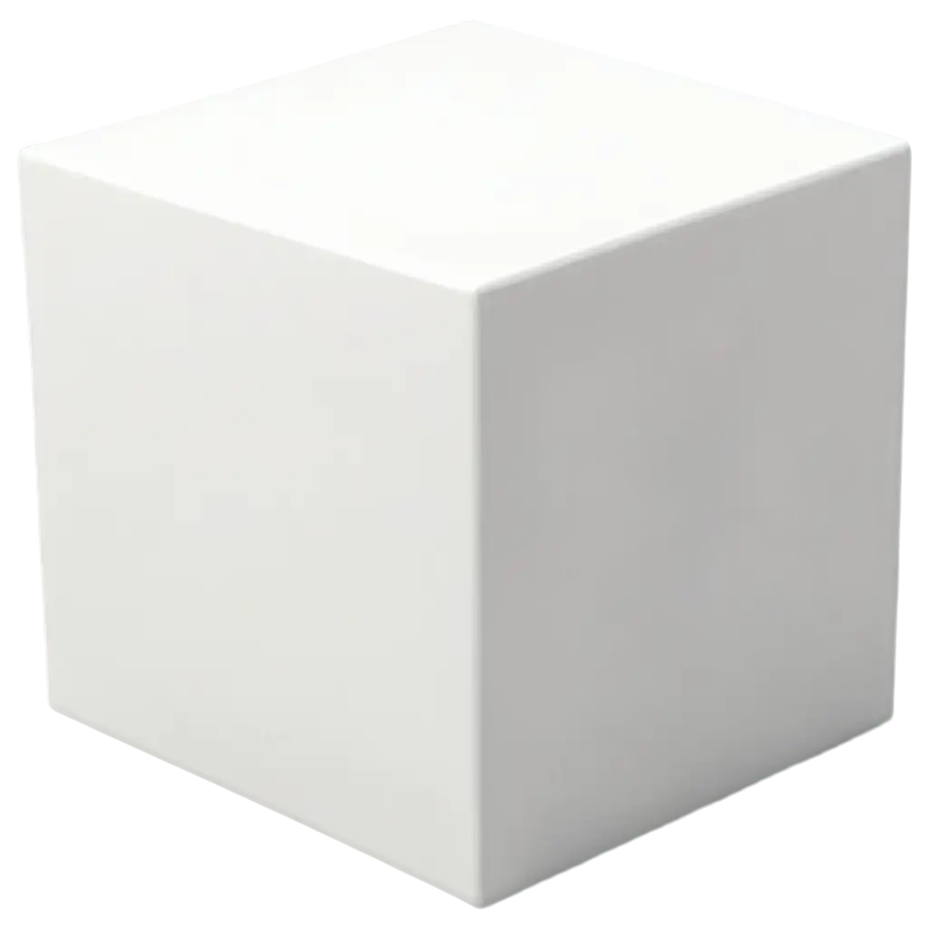 Sharp-White-3D-Cube-PNG-Image-Enhance-Your-Designs-with-Crisp-Detail