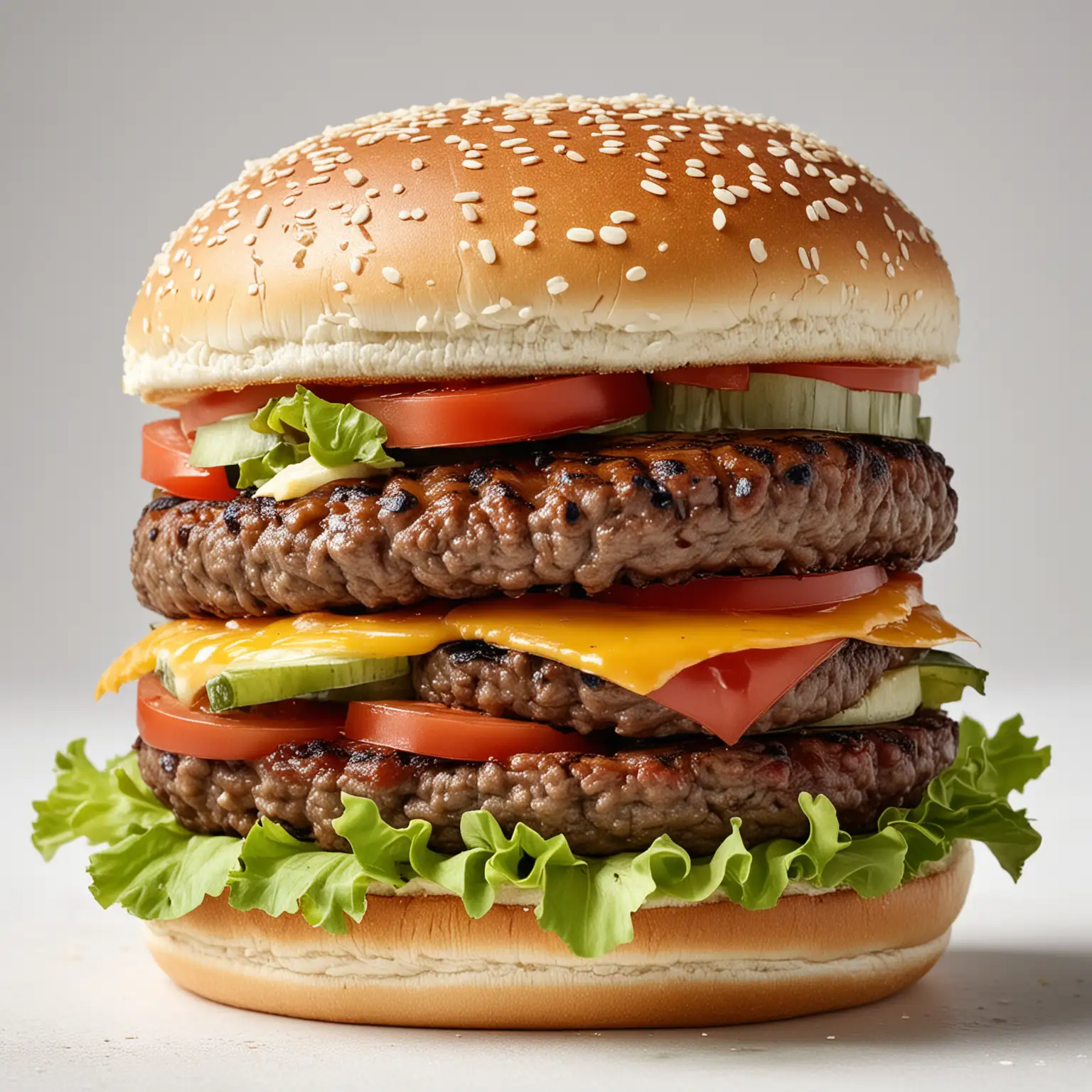 Classic-Hamburger-with-Fresh-Ingredients-on-White-Background