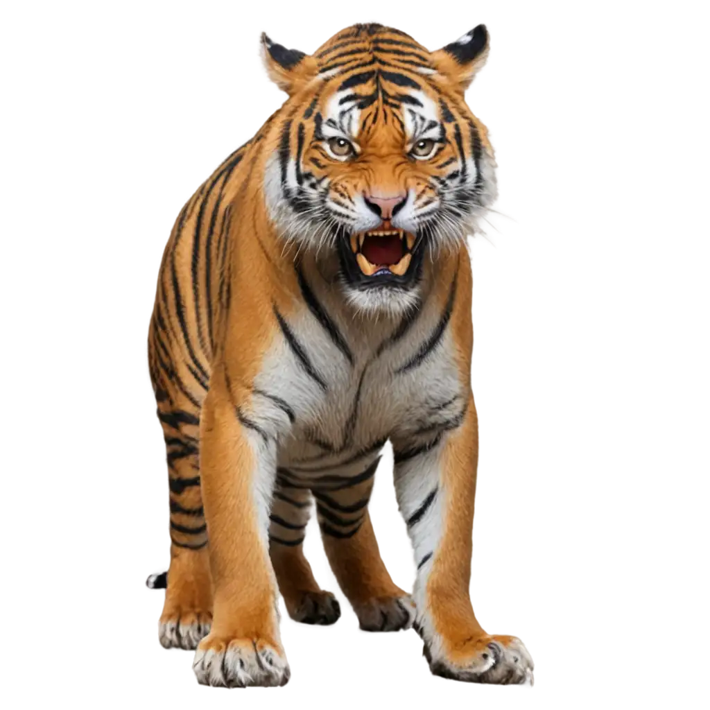 ANGRY-TIGER-PNG-Image-Ferocious-Wildlife-Art-for-Digital-Projects