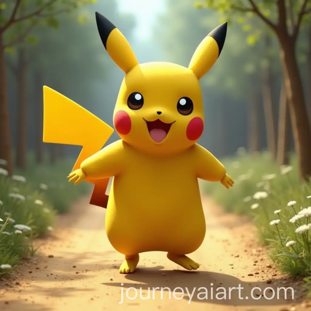 Pikachu-Strutting-on-a-Ramp-Walk-in-a-Fashion-Show