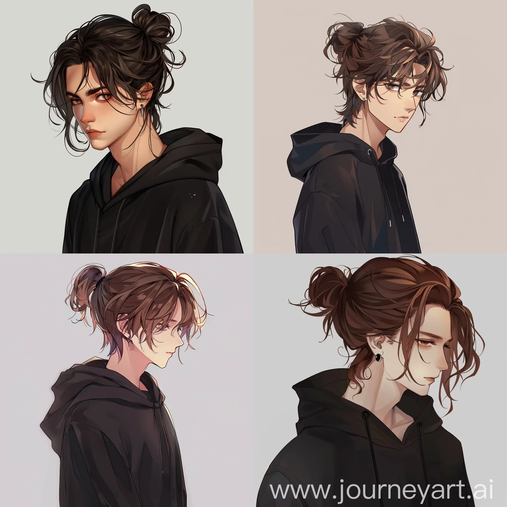 Anime-Guy-with-Bun-Hairstyle-in-Black-Hoodie