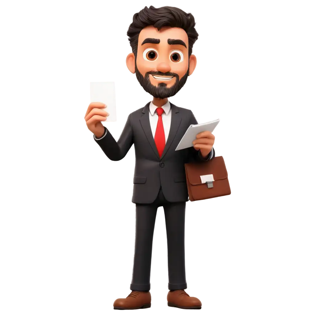 Make a Cartoon Character for 'Grievances Policy' Where character hold a complaint letter in his hand.