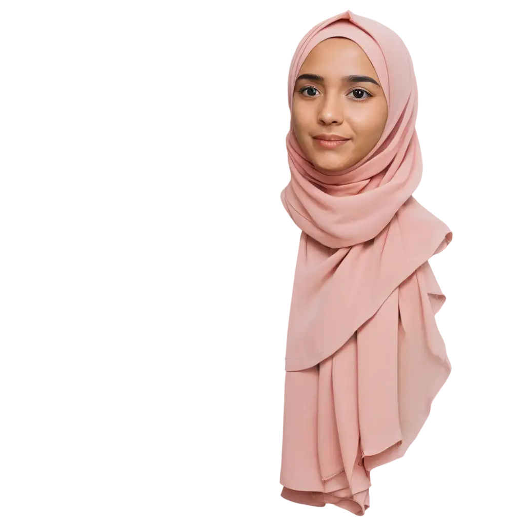 10 softly folded crimps hijab bundle in a pale pink box. Scarves have fragile fabric like irregular crimps arranged in a soft lighting environment. Pastel color scarves from pale pink to pale brown and red.