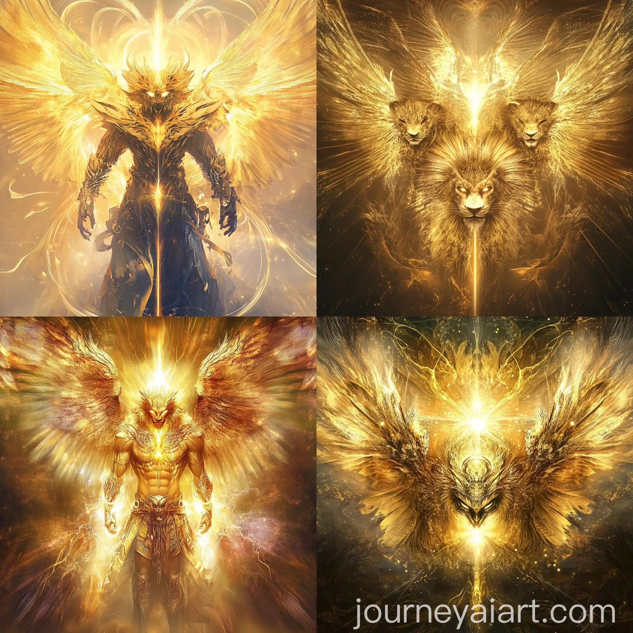 Divine-Angelic-Being-with-Four-Faces-and-Glowing-Wings