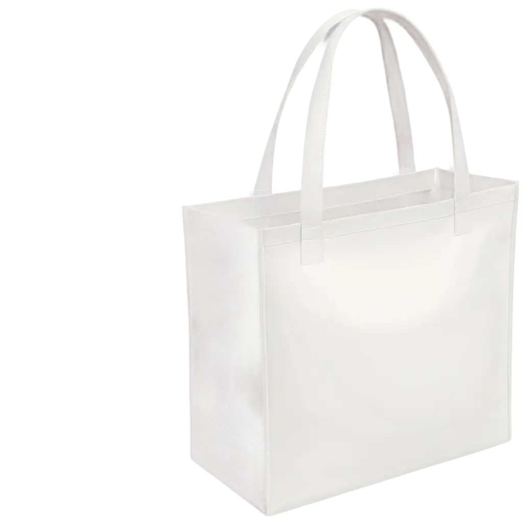 Realistic-White-Tote-Bag-PNG-on-Transparent-Background-for-Versatile-Use