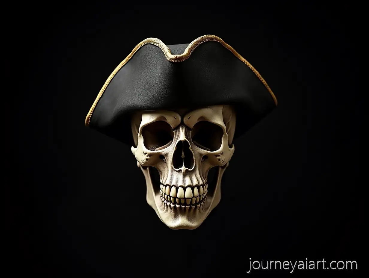 SmilingSmiling-pirate-skull-Skull-in-Pirate-Hat-with-Antique-Silicon-Pistols
