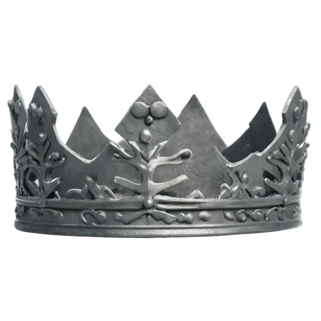 Gray-Crown-PNG-Image-Perfect-for-HighQuality-Digital-Designs