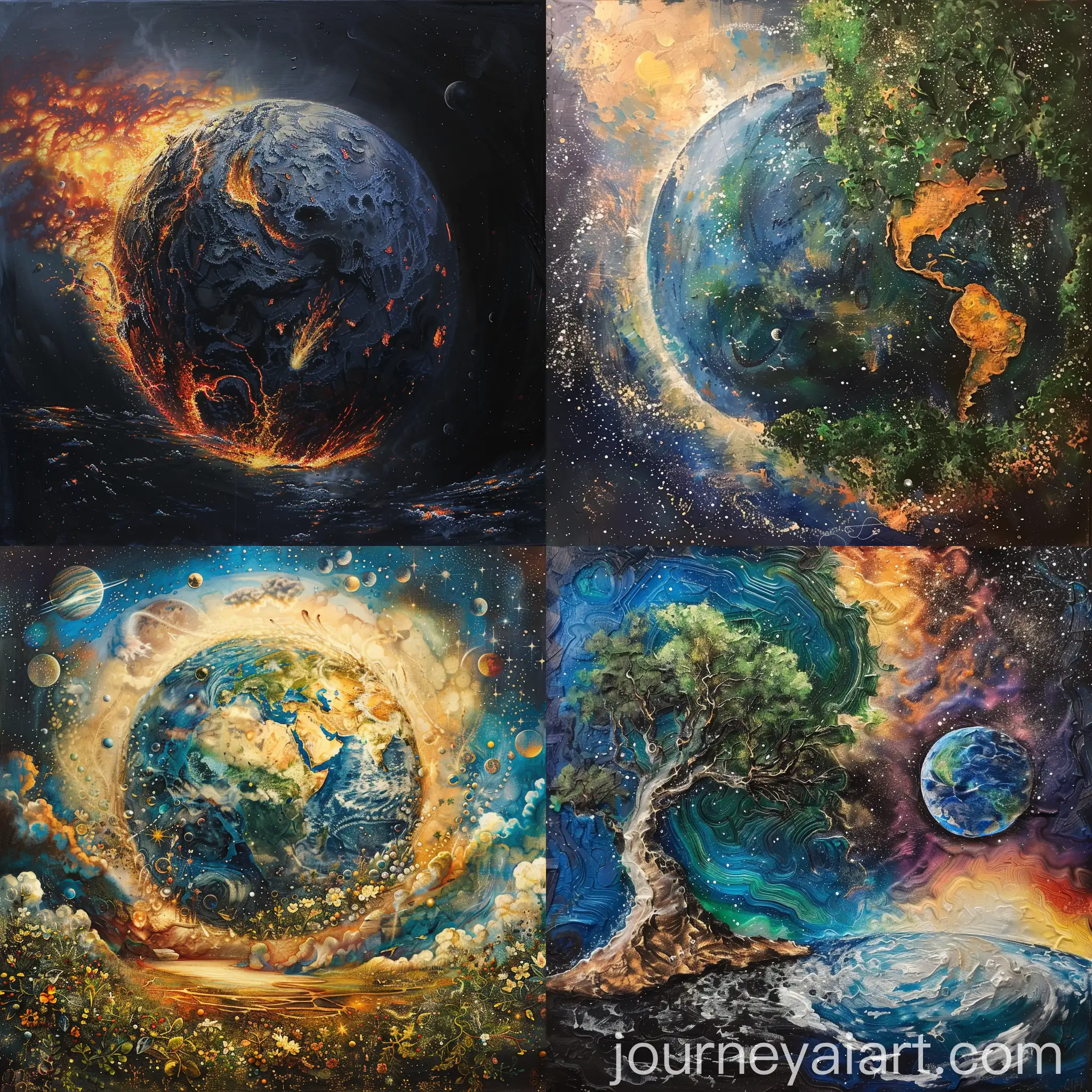 First-Day-of-Earth-Creation-Scene-with-Celestial-Elements