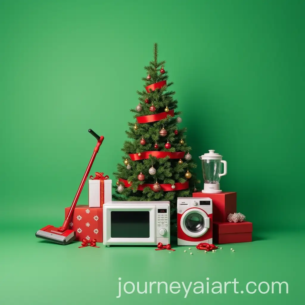 Home-Appliances-Wrapped-as-Christmas-Gifts-Under-the-Tree