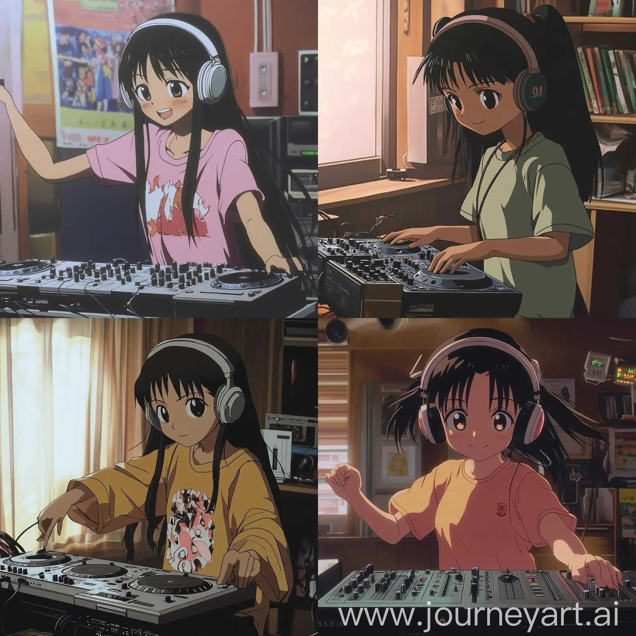 Osaka-from-Azumanga-Daioh-Playing-DJ-Set-with-Headphones