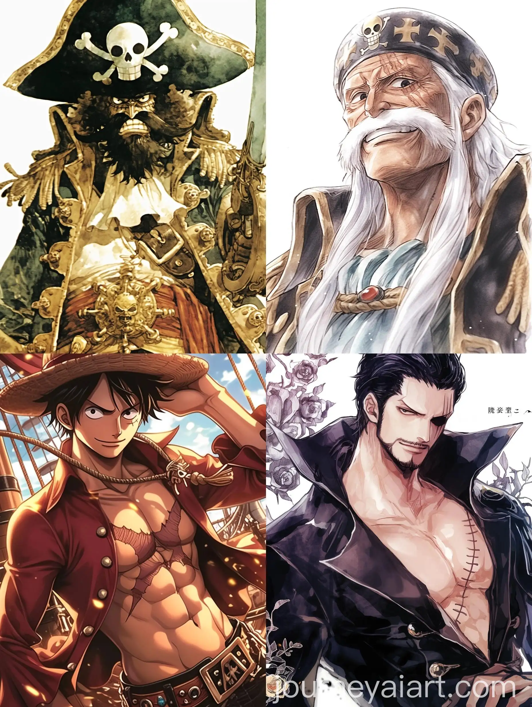 Watercolor-Anime-Pirate-Character-from-One-Piece