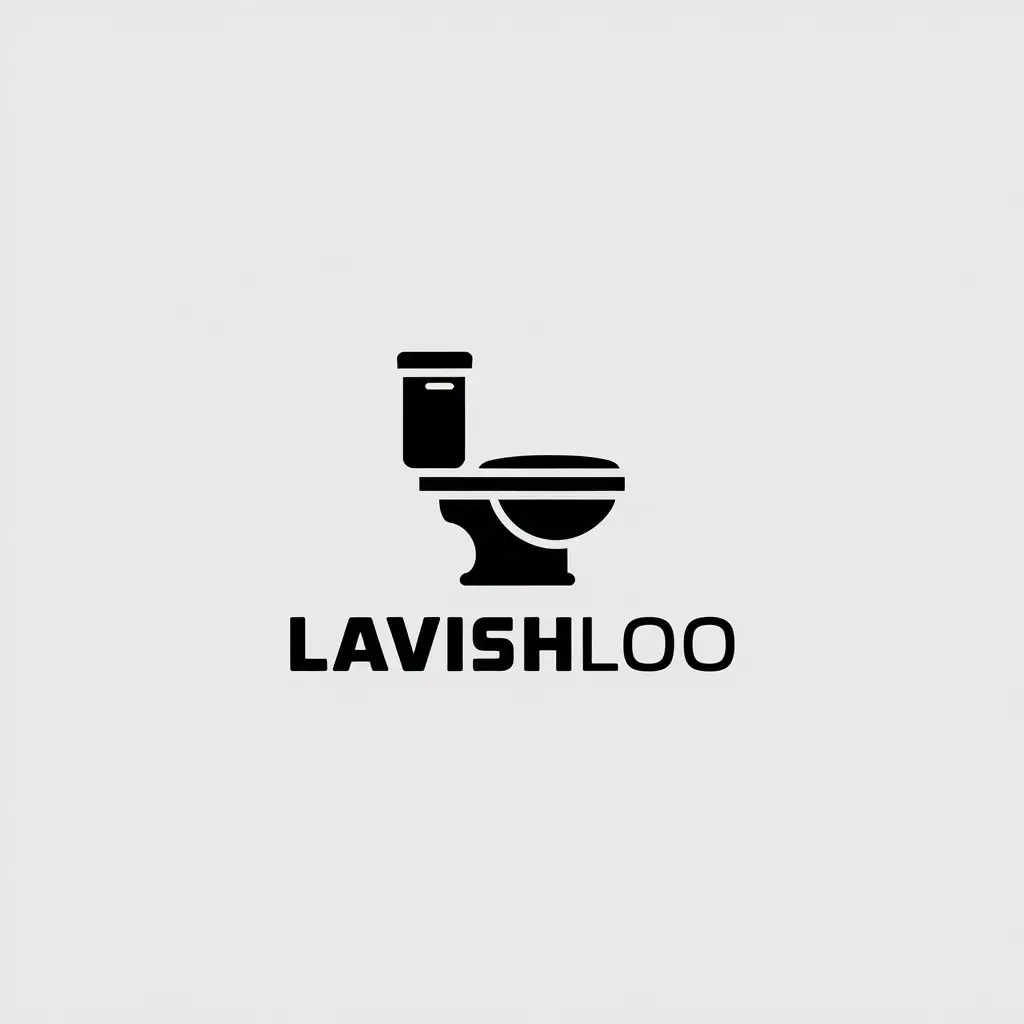 LOGO-Design-for-LavishLoo-Minimalistic-Design-for-the-Toilet-Lid-Industry