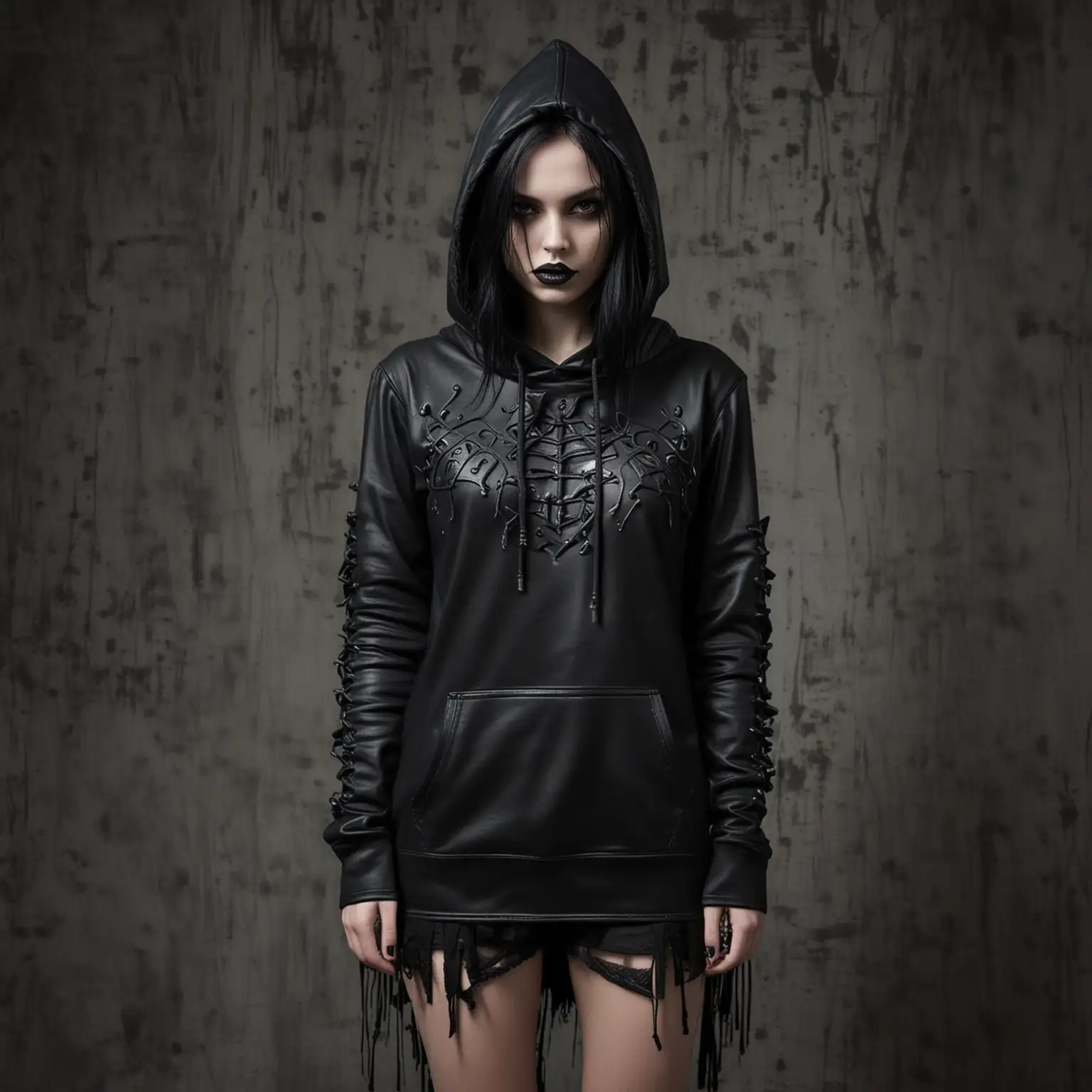 Dark-Gothic-Style-Leather-Hoodie-Fashion-Apparel