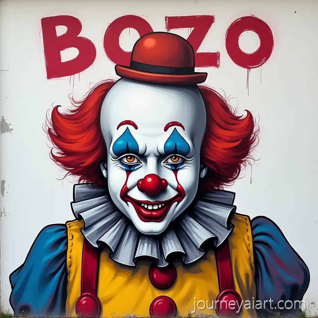 Street-Artwork-Featuring-Clown-and-Bozo-Text-with-Transparent-Background